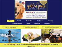 Tablet Screenshot of goldenpawspcs.com